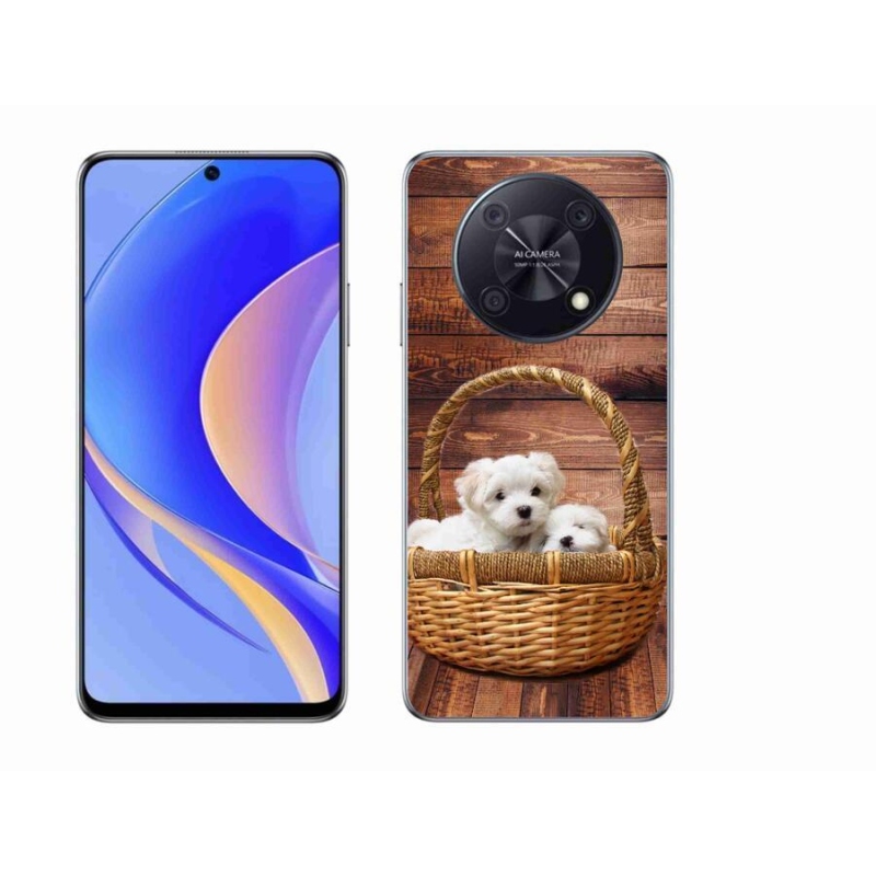 Gél borító mmCase mobil Huawei Nova Y90 - kölyökkutyákhoz