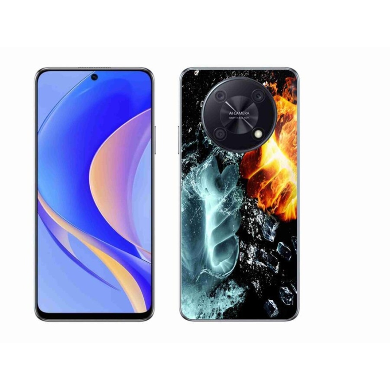 Zselés borítás mmCase a Huawei Nova Y90-hez - víz és tűz