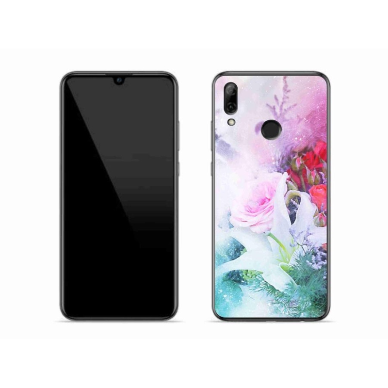 Gél borító mmCase a mobil Huawei P Smart (2019) - virágok 4