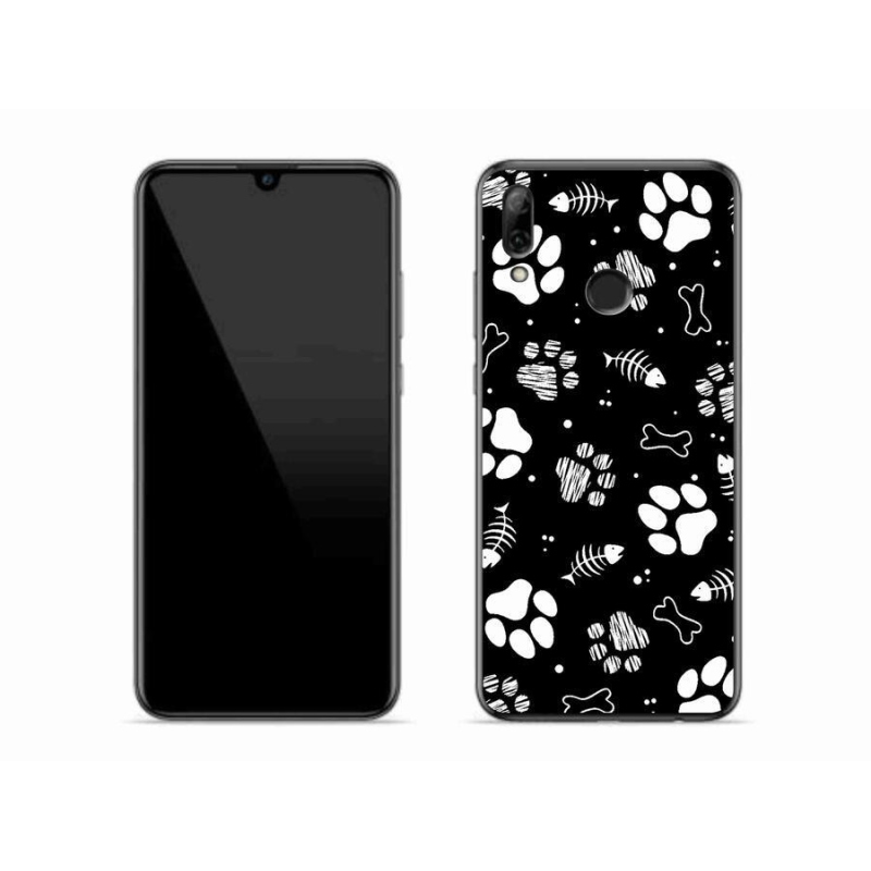 Gél borítás mmCase mobil Huawei P Smart (2019) - kutyamancsok