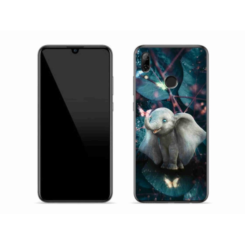 Gél borító mmCase a mobil Huawei P Smart (2019) - aranyos elefánthoz