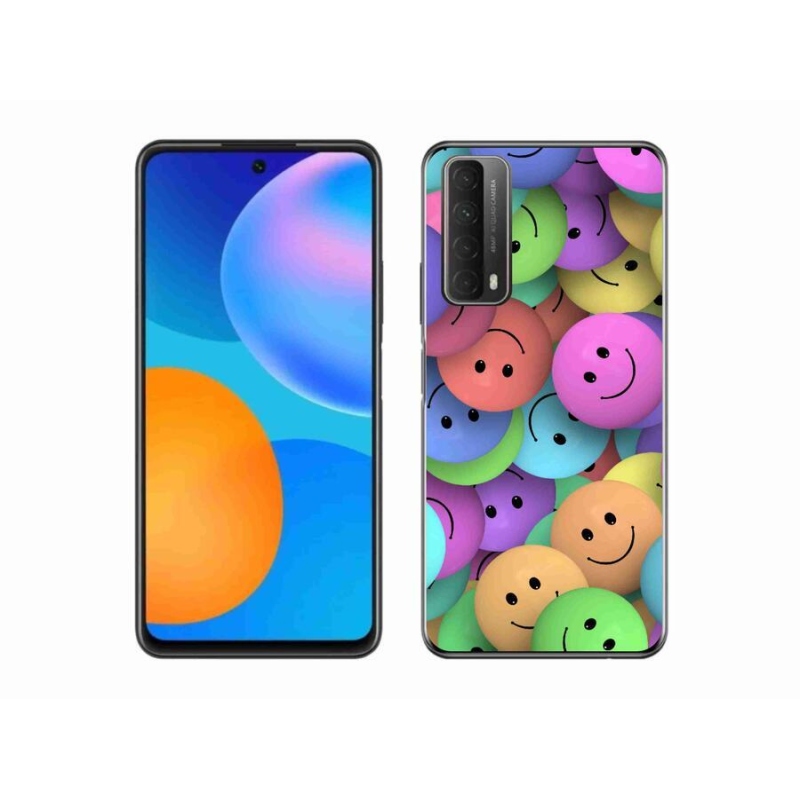 Gél borító mmCase mobiltelefonhoz Huawei P Smart (2021) - színes smiley-k