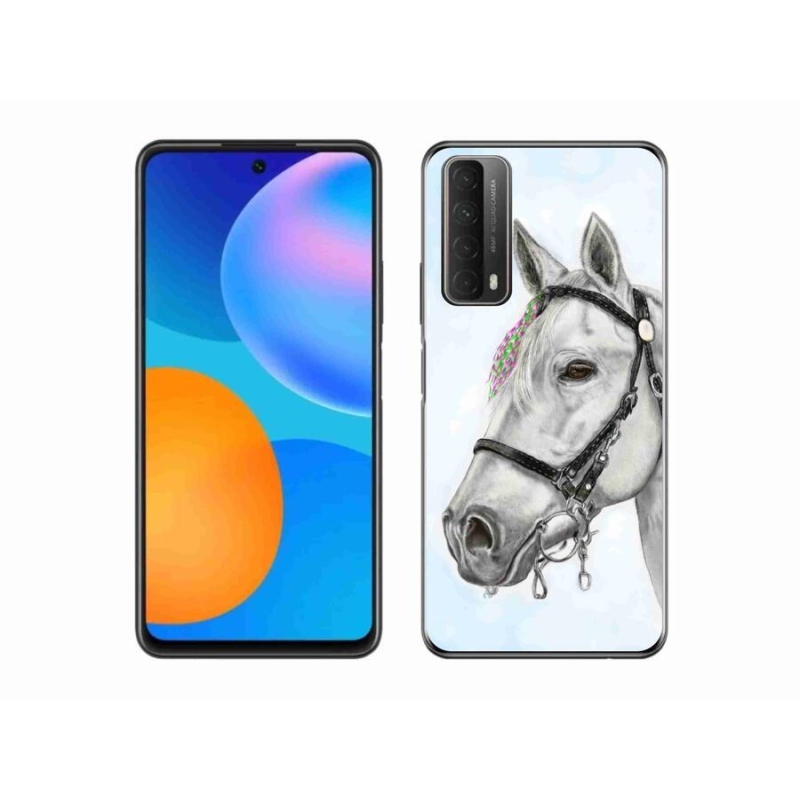 Zselés borító mmCase a Huawei P Smart (2021) - fehér ló 1