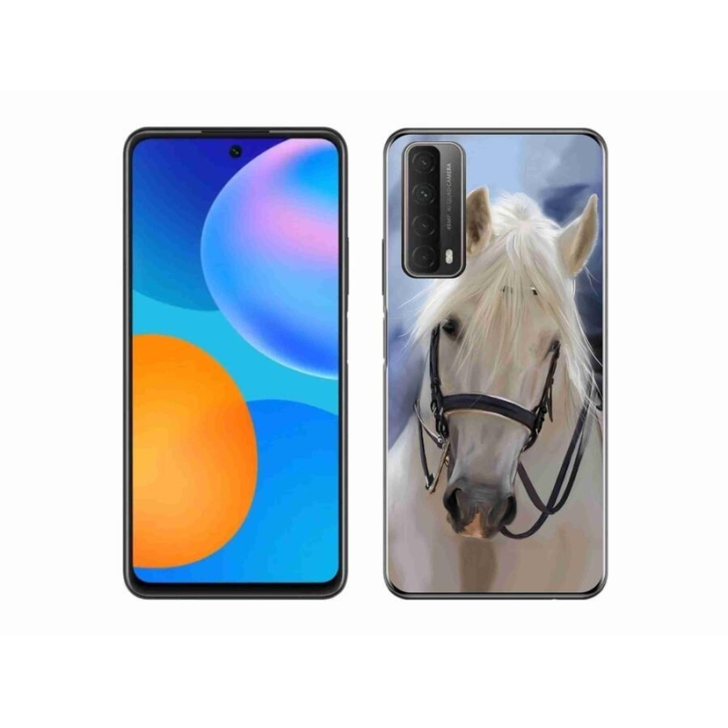 Zselés borítás mmCase a Huawei P Smart (2021) - fehér ló