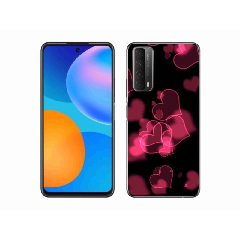 Zselés borítás mmCase a Huawei P Smart (2021) - piros szívek