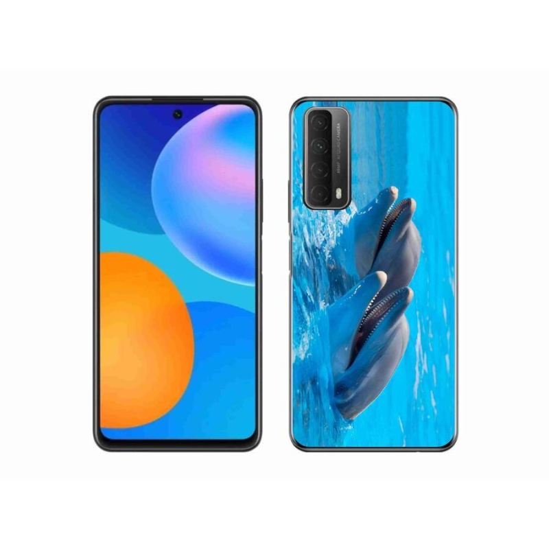 Zselés borító mmCase mobil Huawei P Smart (2021) - delfinek