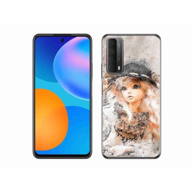 Gél borító mmCase mobiltelefonhoz Huawei P Smart (2021) - kalapos lány