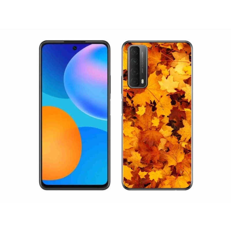 Gél borítás mmCase a Huawei P Smart (2021) - juharlevelek számára