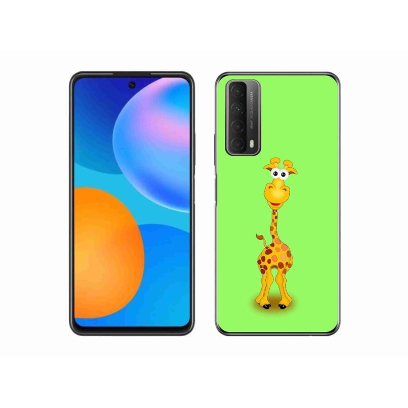Zselés borító mmCase mobiltelefonhoz Huawei P Smart (2021) - rajzfilm zsiráf