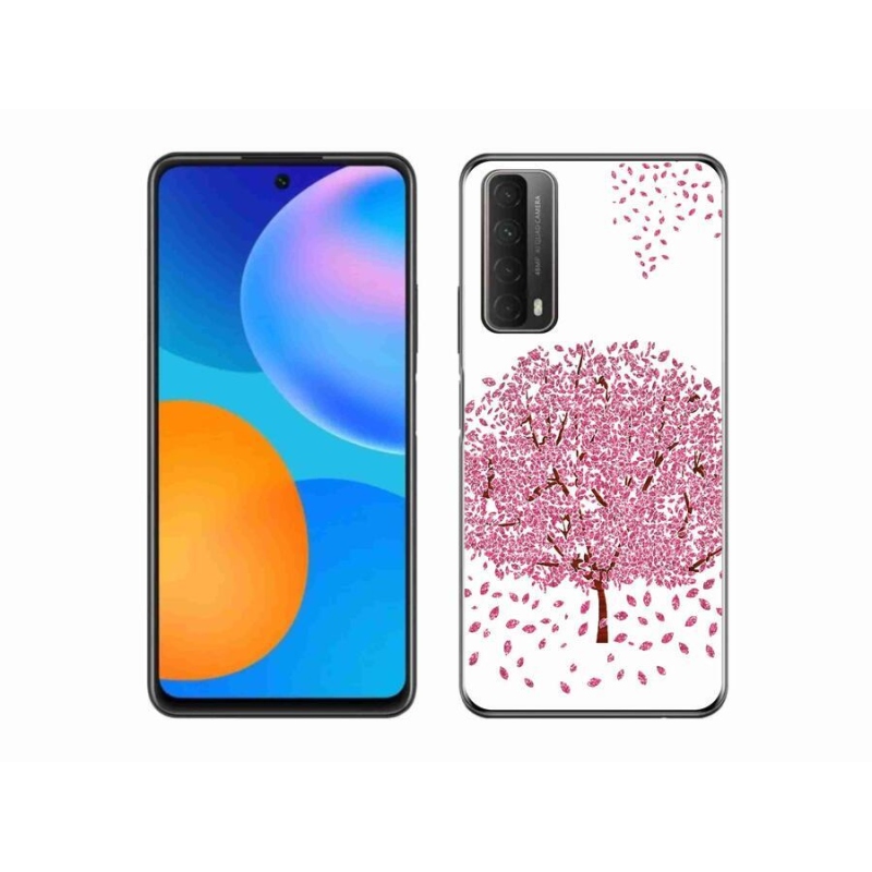 Zselés borító mmCase mobiltelefonhoz Huawei P Smart (2021) - rajzfilmfa levelekkel