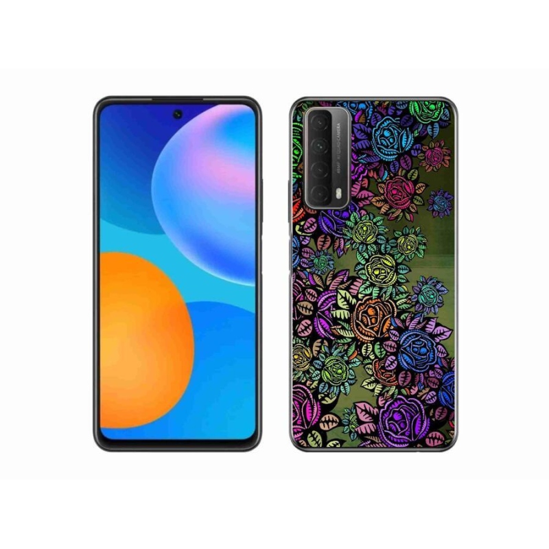Gél borító mmCase mobiltelefonhoz Huawei P Smart (2021) - virágok 6