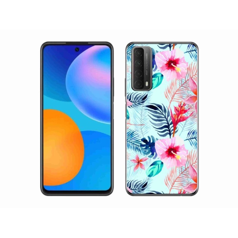Zselés borító mmCase a mobil Huawei P Smart (2021) - virágok