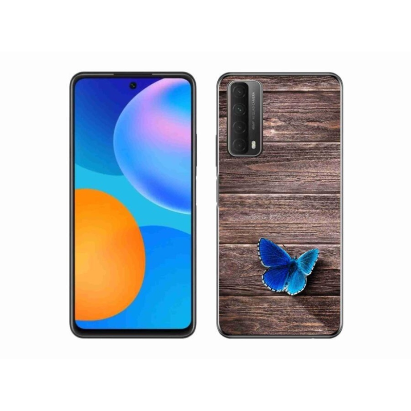 Gél védőhuzat mmCase a Huawei P Smart (2021) - kék pillangó 1