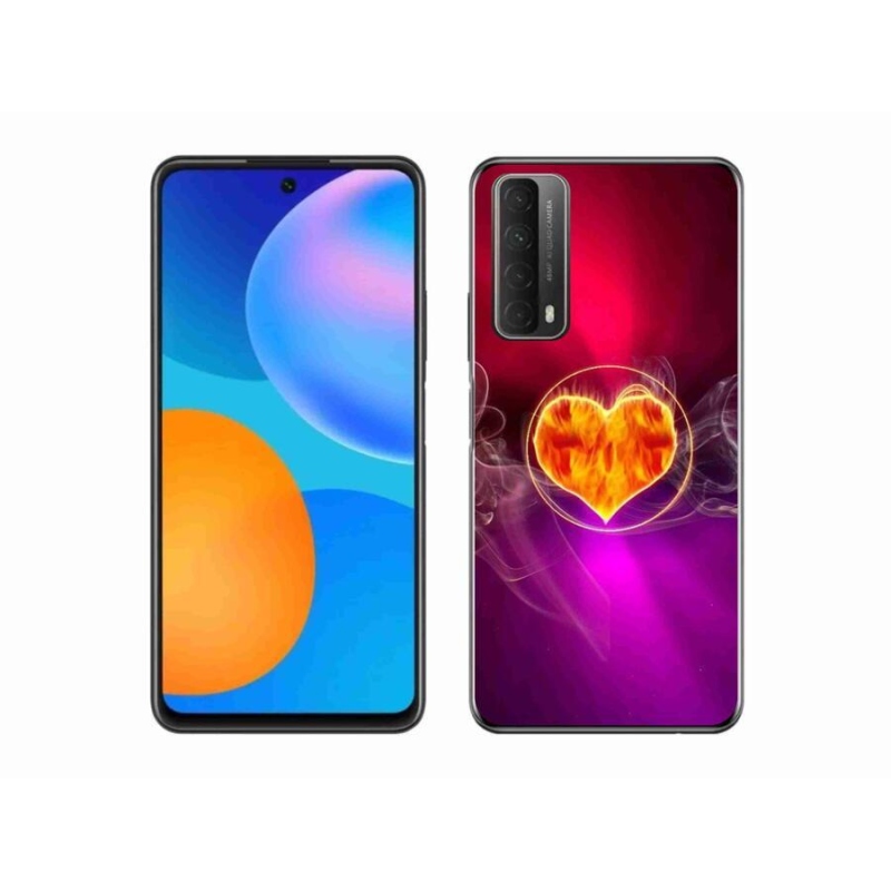 Gél borító mmCase mobiltelefonhoz Huawei P Smart (2021) - tüzes szív