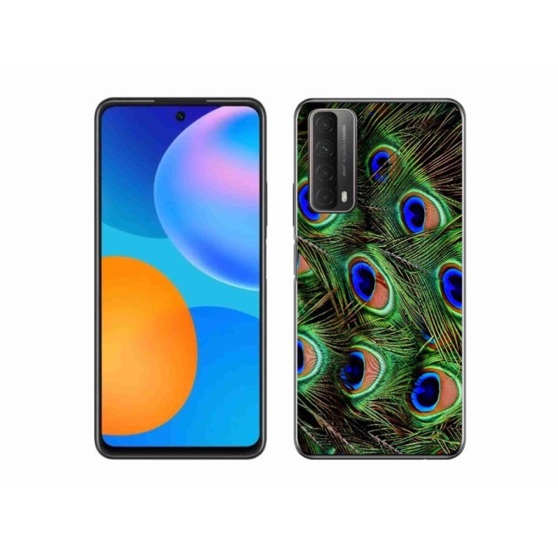 Zselés borítás mmCase a Huawei P Smart (2021) - pávatoll