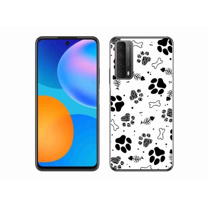 Gél borító mmCase mobiltelefonhoz Huawei P Smart (2021) - kutyamancsok 1