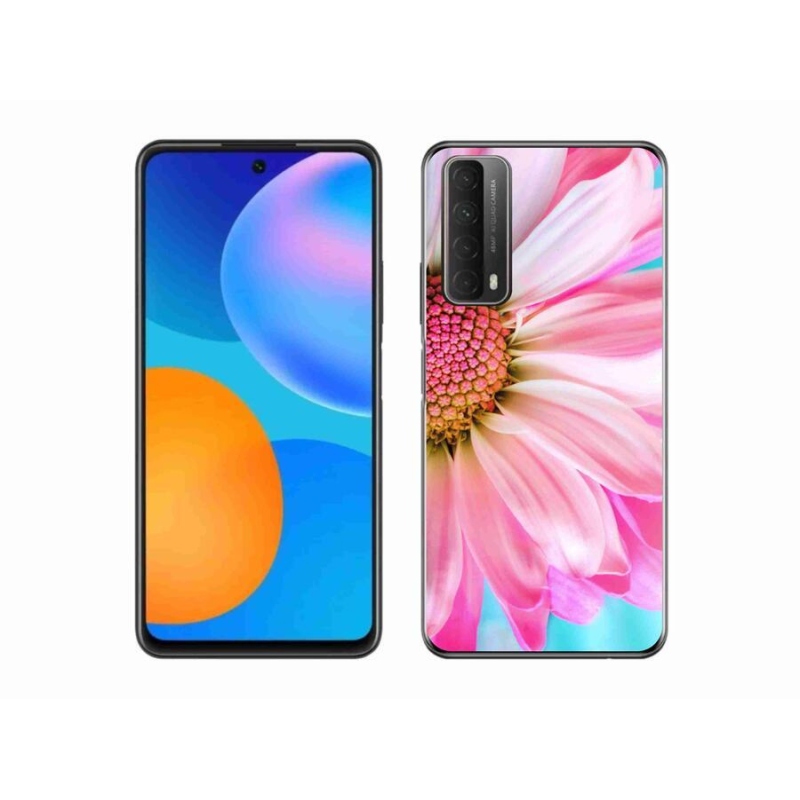 Gél védőhuzat mmCase Huawei P Smart (2021) - rózsaszín virág
