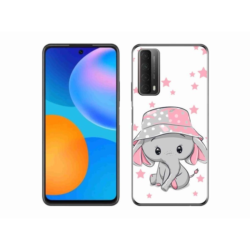 Gél védőhuzat mmCase a Huawei P Smart (2021) - rózsaszín elefánthoz