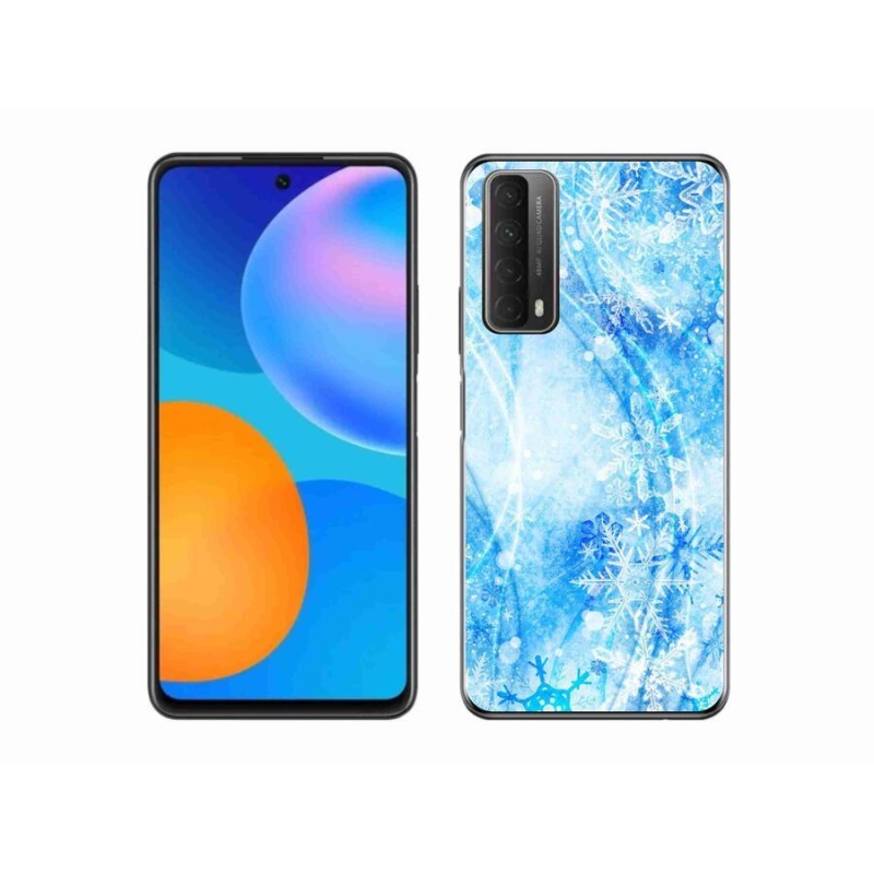 Gél védőhuzat mmCase a Huawei P Smart (2021) - hópelyhekhez