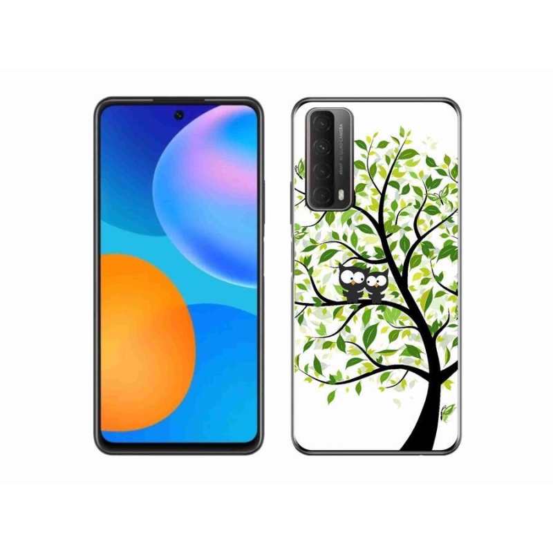 Gél borító mmCase mobiltelefonhoz Huawei P Smart (2021) - baglyok a fán