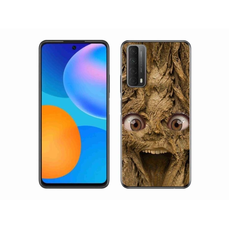 Gél borító mmCase mobiltelefonhoz Huawei P Smart (2021) - vidám fa szemekkel