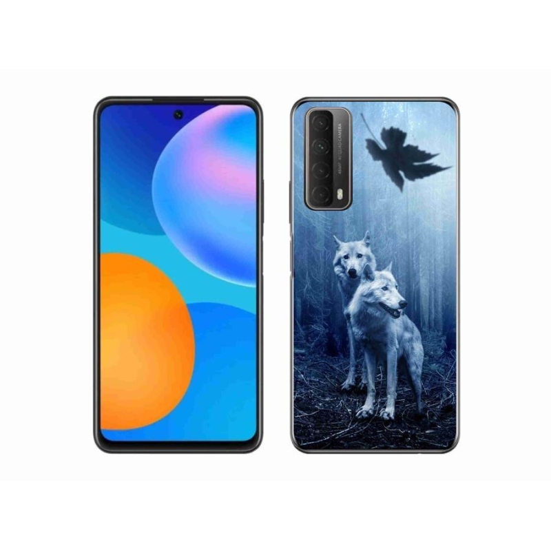 Gél borító mmCase mobil Huawei P Smart (2021) - farkasok az erdőben