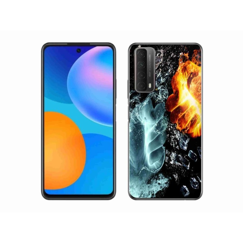 Zselés borítás mmCase a Huawei P Smart (2021) - víz és tűz