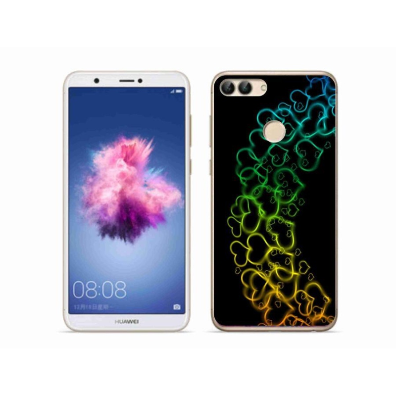 Gél borító mmCase mobiltelefonhoz Huawei P Smart - színes szívek