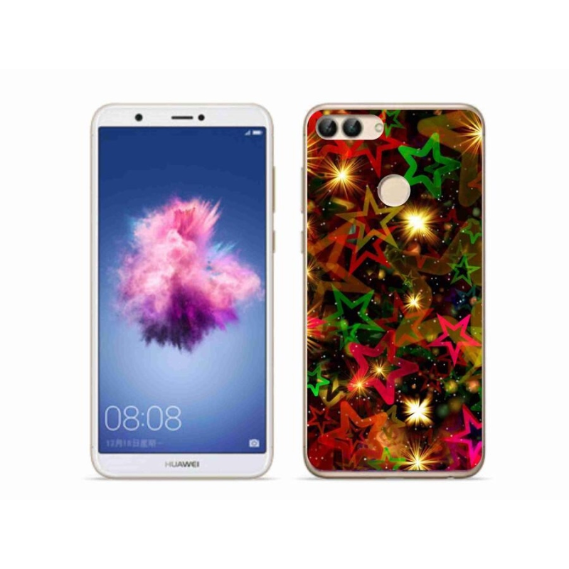 Gél borító mmCase mobiltelefonhoz Huawei P Smart - színes csillagok