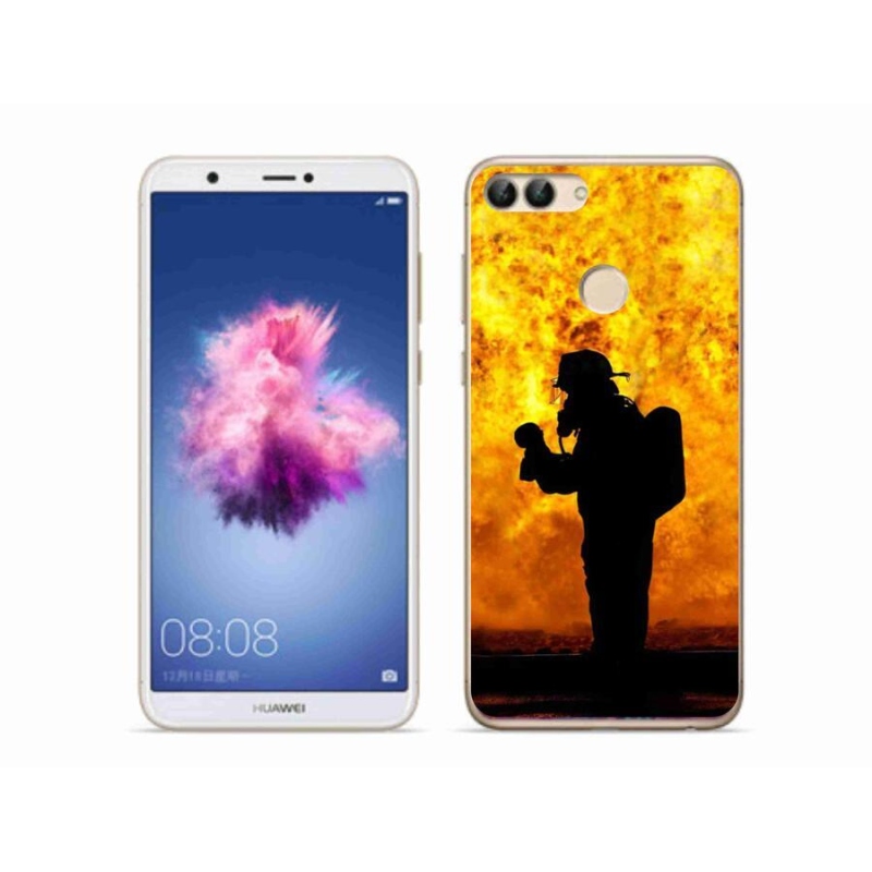 Gél borítás mmCase mobil Huawei P Smart - tűzoltóhoz