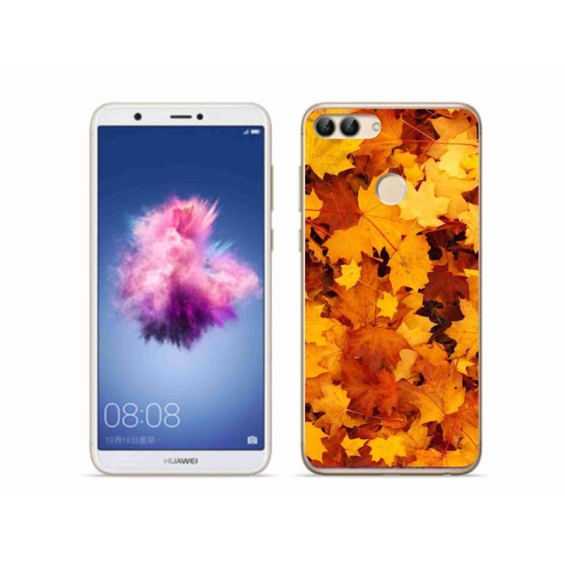 Gél borító mmCase a Huawei P Smarthoz - juharlevelek