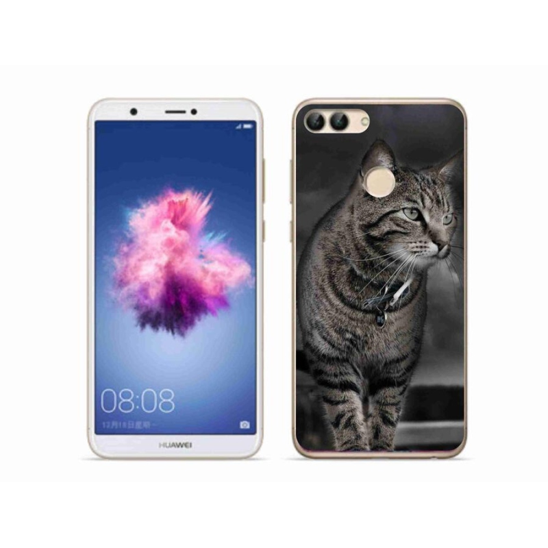 Gél borító mmCase mobil Huawei P Smart - macska