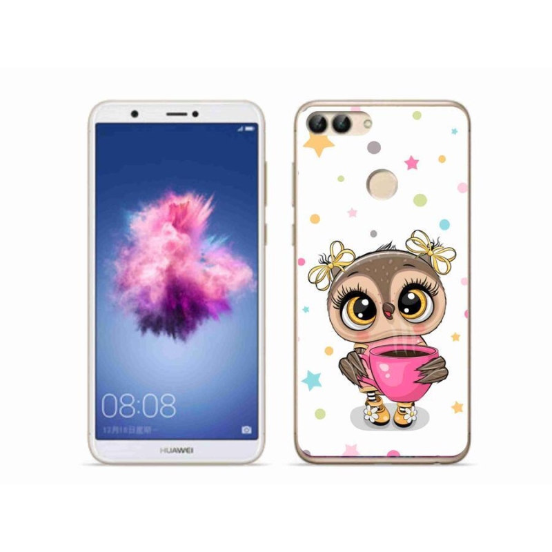 Gél borító mmCase mobiltelefonhoz Huawei P Smart - rajzfilm bagoly