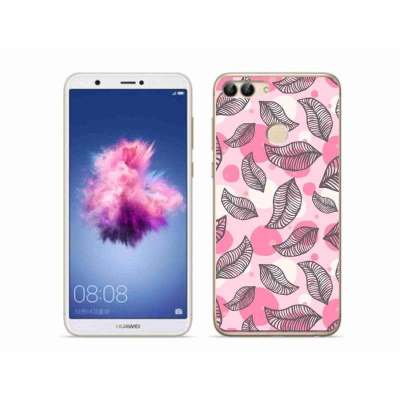 Gél borító mmCase a mobil Huawei P Smart - rajzfilm hulló levelek