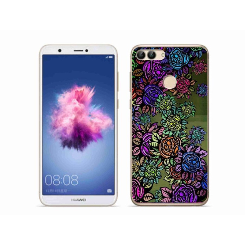 Gél borító mmCase a mobil Huawei P Smart - virágok 6