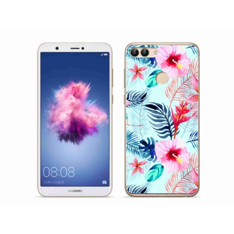 Gél borító mmCase a mobil Huawei P Smart - virágokhoz