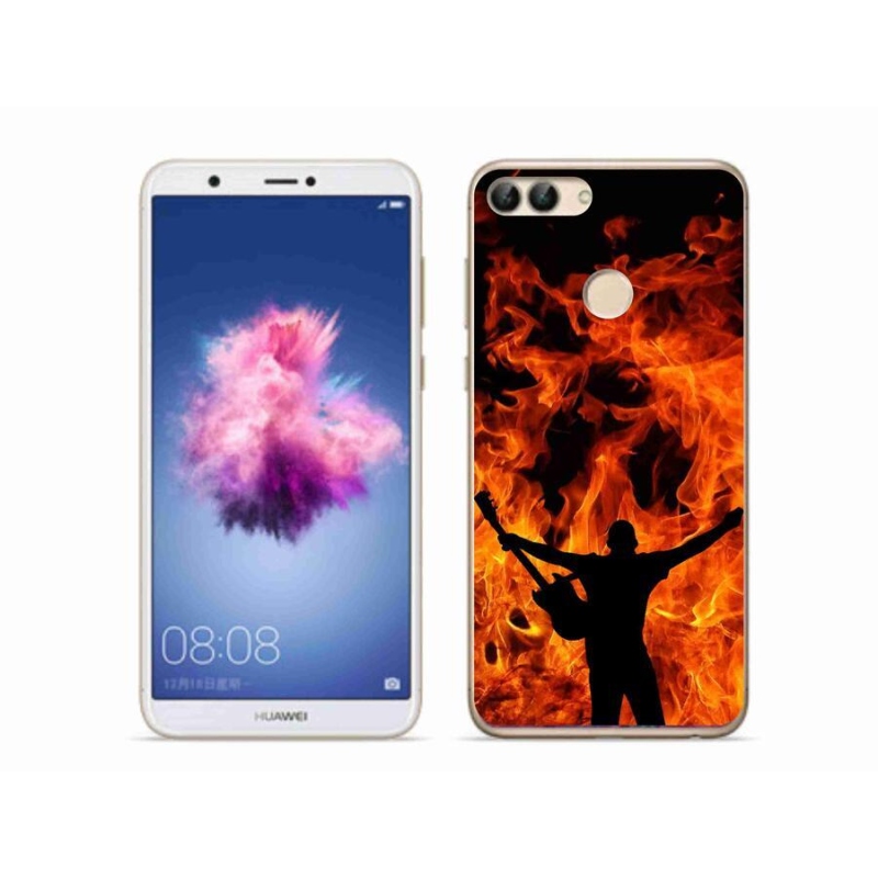 Gél borító mmCase a mobil Huawei P Smart - zenész és a tűz