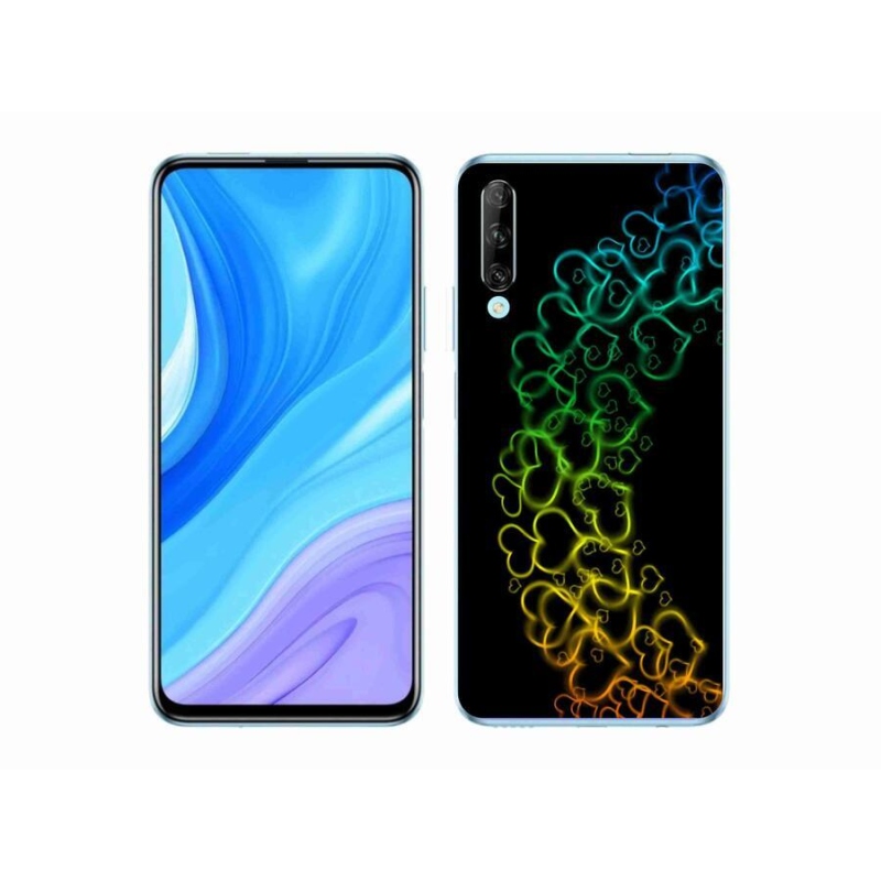 Gél borító mmCase a mobil Huawei P Smart Pro (2019) - színes szívek