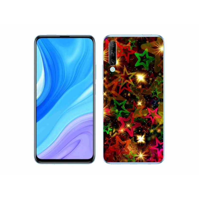 Gél borító mmCase mobil Huawei P Smart Pro (2019) - színes csillagok