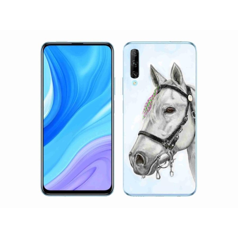 Gél borítás mmCase a Huawei P Smart Pro (2019) - fehér ló 1