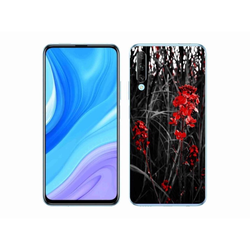 Gél borítás mmCase a Huawei P Smart Pro (2019) - piros növényhez