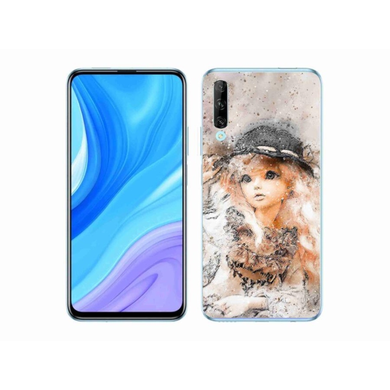 Gél borító mmCase a mobil Huawei P Smart Pro (2019) - lány kalapos sapkával