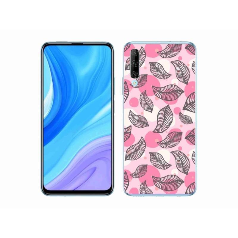 Gél borító mmCase a mobil Huawei P Smart Pro (2019) - rajzfilmes hulló levelek