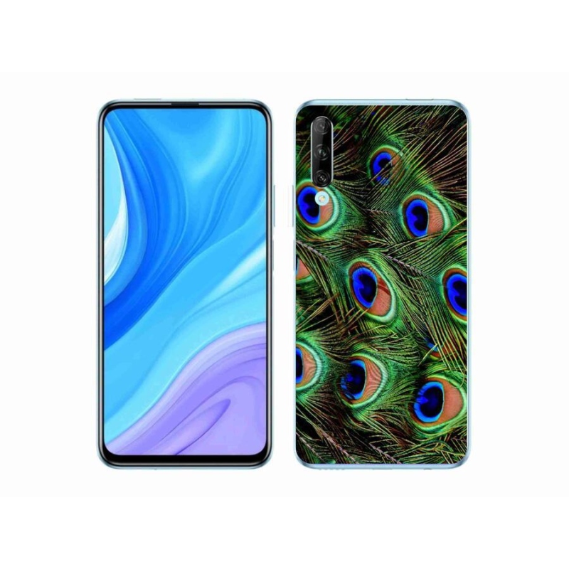 Zselés borítás mmCase a Huawei P Smart Pro (2019) - pávatoll