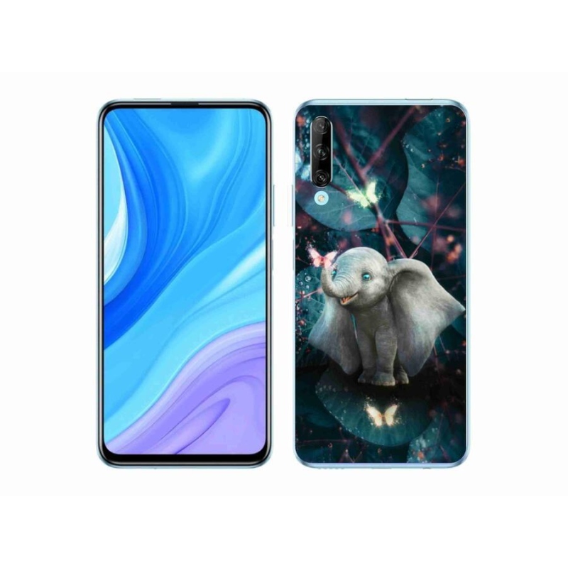 Gél borító mmCase a mobil Huawei P Smart Pro (2019) - aranyos elefánthoz