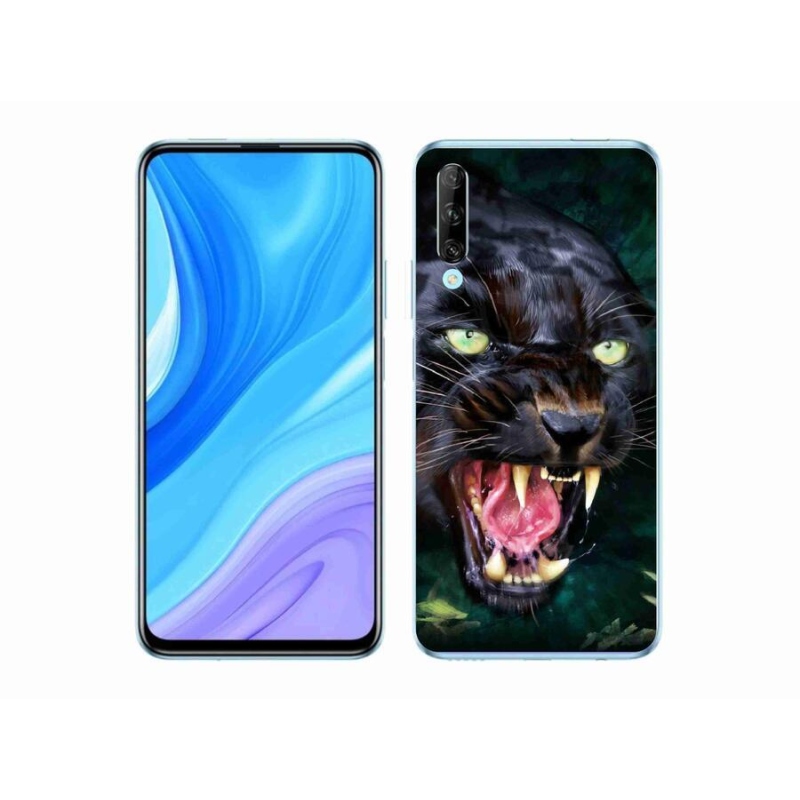 Gél borítás mmCase a Huawei P Smart Pro (2019) - dühös fekete párduchoz