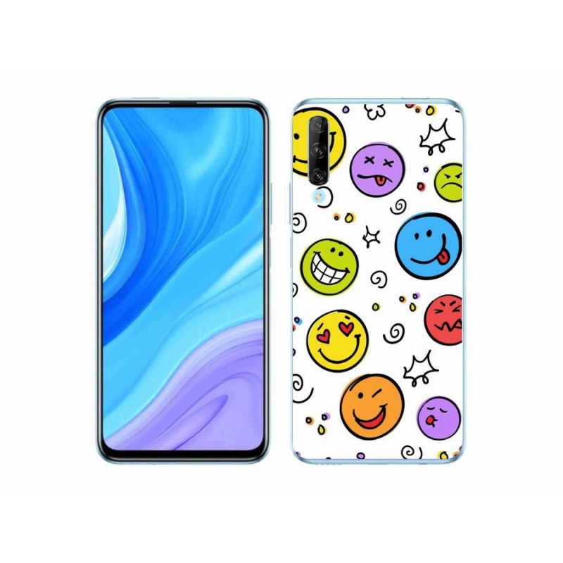Gél borítás mmCase a Huawei P Smart Pro (2019) számára - smiley-k