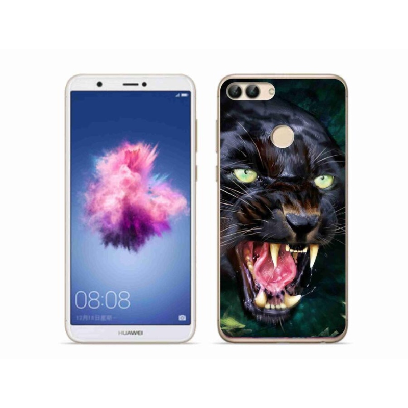 Gél borítás mmCase a Huawei P Smarthoz - dühös fekete párduc