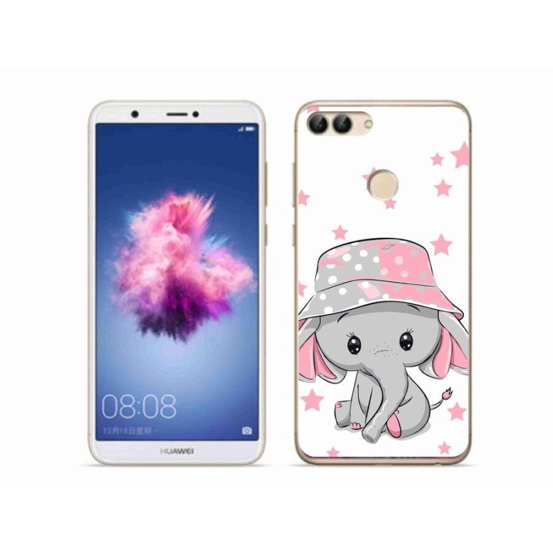 Gél borítás mmCase a Huawei P Smarthoz - rózsaszín elefánt