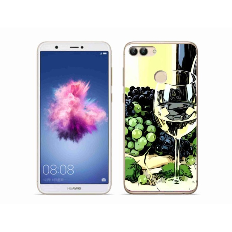 Gél borító mmCase mobil Huawei P Smart - pohár bor